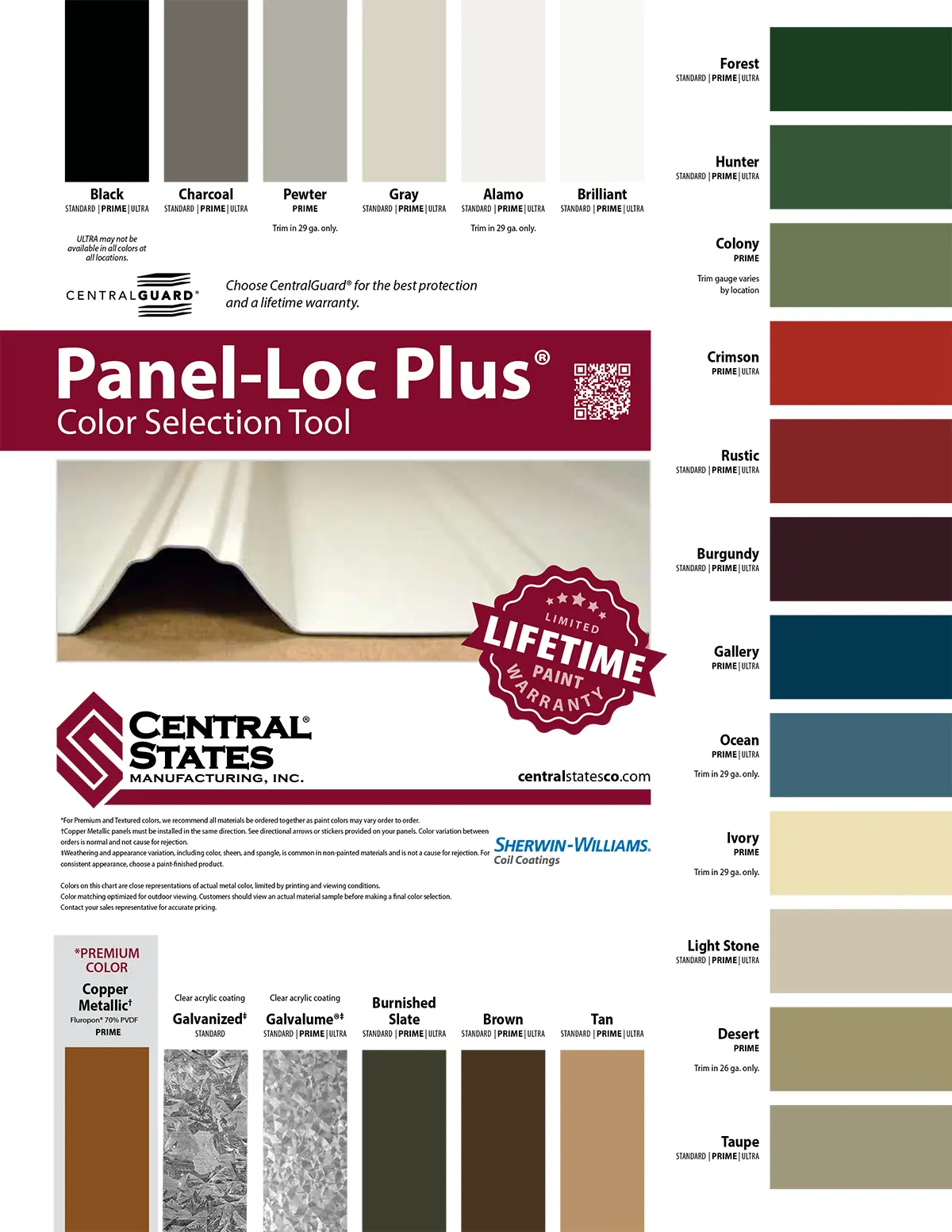 Travis Metal 2026 Color Chart